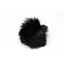 Fake Fur Pom Pom 45mm Colour 3 Black