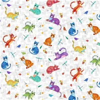 Animals Cool Cats 81680 2 Scatter White