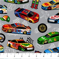 Children Large Cars Grey Multi