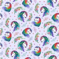 Children Rainbow Unicorns Heads