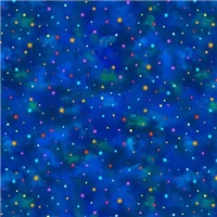 Dots Quilting Night Garden Blue