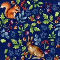 Nature Trail Navy Squirrel Bunny