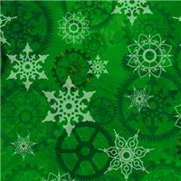 Christmas Gears Green Steam Punk