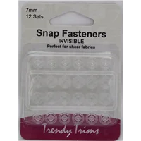 Snap Fasteners 7mm Invisible