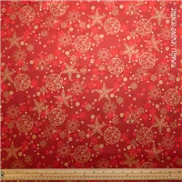 Christmas 4591 Baubles Red Gold