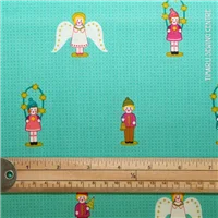 Christmas Alison Glass Holiday Statues Teal