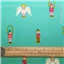 Christmas Alison Glass Holiday Statues Teal