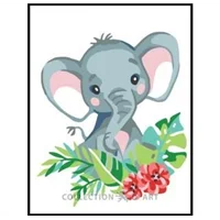 Tapestry Canvas 356 Elephant