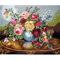 Tapestry Canvas Large Still Flowers