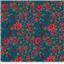 Odile Bailloeul 049 Ibis Teal Pink Flowers