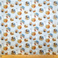 Animals Kittens In Circles Blue
