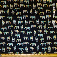 Animals Rainbow Zebra Black Multi