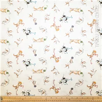 Animals Tossed Knitting Cats White