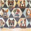 Animals Patchwork Dogs In Hexagon - photo 2