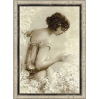 Xstitch Kit 1277 Sepia Lady Flrl