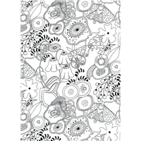 Alison Glass 8070 Grow Black White