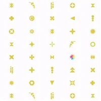 Alison Glass 8074 Artifact Gold On Cream