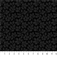 Leaves Simply Neutral Grey On Black