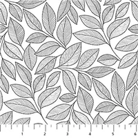 Leaves Simply Neutral Black On White