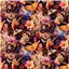 Flowers Night Garden Butterflies Pink