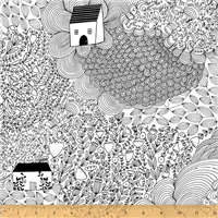 Shapes Colour Me Black White House Zen