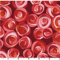 Flowers Quiltlandia Red Rose Red Background