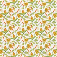 Fabric Cotton 6jhr Orange Avocado