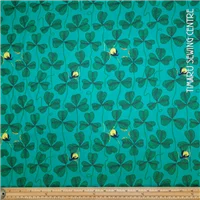 Quilt Backing 43610 3 Green Clover