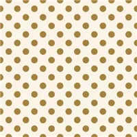 Dots Riley Blake Metallic Gold Cream