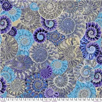 Kaffe Collection Philip Jacobs Ammonites Blue PJ 128