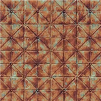 Shapes Rustic Pressed Metal Print