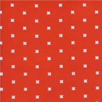 Shapes White Crosses On Orange