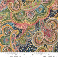 Flowers Posh Paisley Multi on Navy