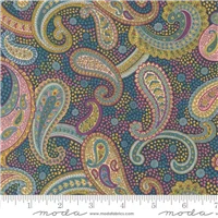 Flowers Bohemian Flare Navy Multi