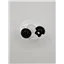 Eyes Button Back 9mm Black
