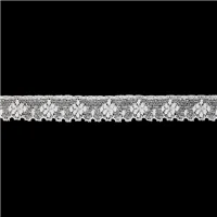 Lace Leavers Cotton 17mm Off White