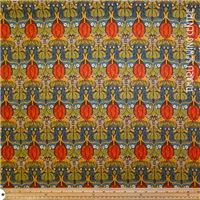 William Morris Voysey Blue Owl Tree Red