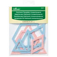 Template Clover Triangles and Hexagons 494T