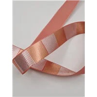 Ribbon 25mm Rose Gold Silver 14686