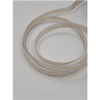 Ribbon Eco Metallic Natural Silver 10mm