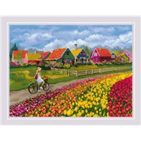 Riolis Cross Stitch 2148 Tulip Field