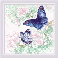 Riolis Cross Stitch 1946 The Lightness of Spring Butterflies