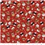 Christmas Miniatures Cat Heads Red