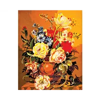 Tapestry Canvas 11518 Vintage Vase of Flowers