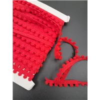 Braid Pom Pom Colour 5 Red