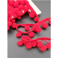 Trim Pompom Red 69997