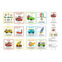 Patchwork Panel Book Let's Take A Ride White