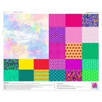 Patchwork Panel Applique Rose