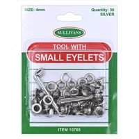 Small Eyelet Pack Silver 4mm