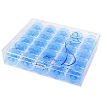 Janome 25 Blue Bobbins In Case
